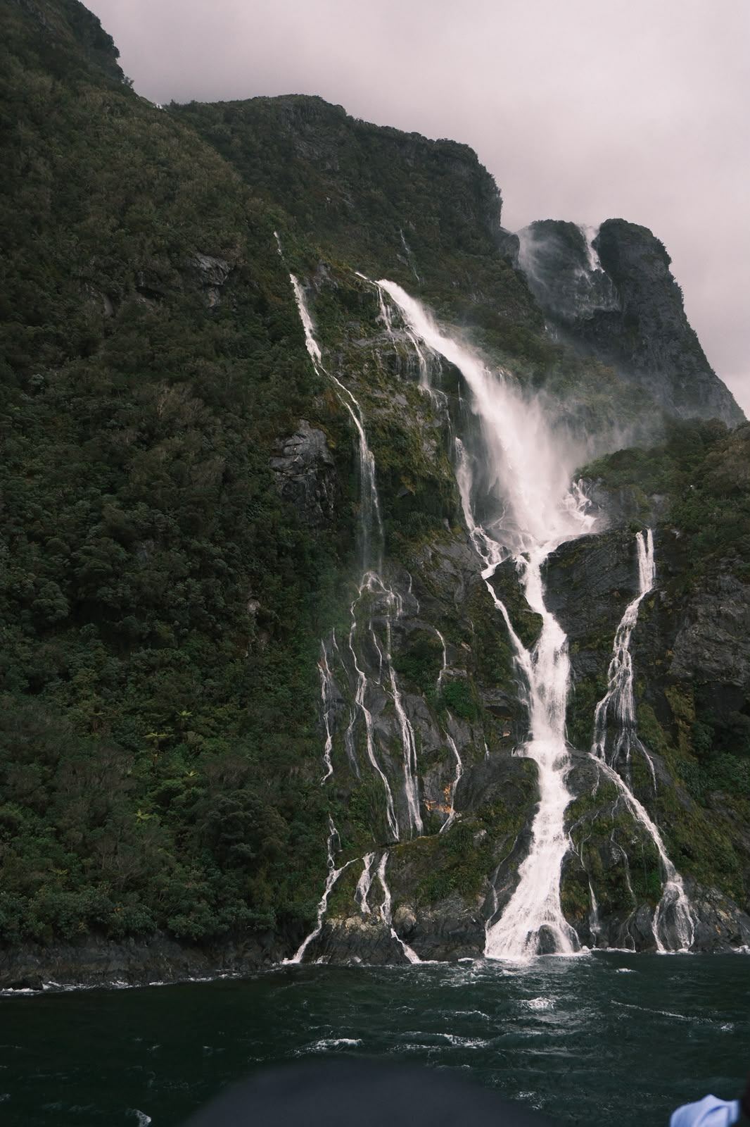 Milford Sound waterfalls
